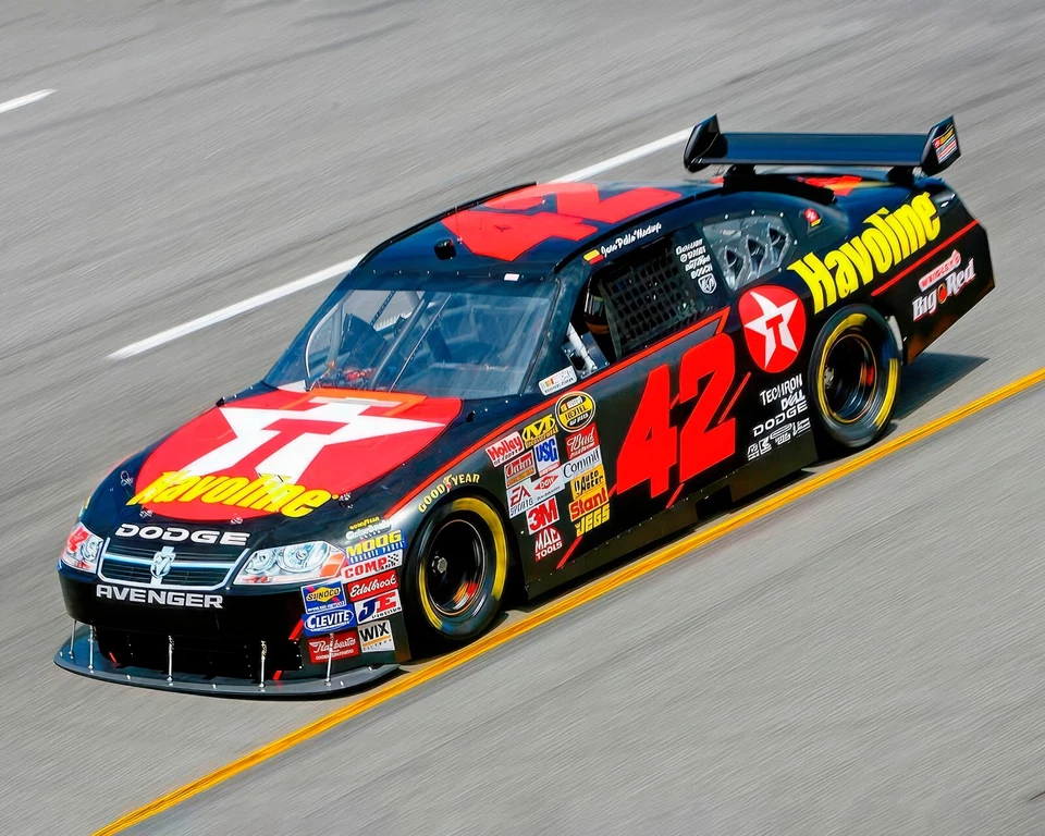 Juan Pablo Montoya #42 Texaco Havoline CUNA NASCAR 8"X10" Brillante Foto Impresión 37DF Foto 1 de 1