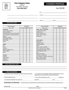 50 Propuesta de limpieza con lista de verificación / 2 partes sin carbono / TMG080 - Imagen 1 de 1