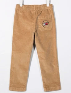NWT Tommy Hilfiger Boys Drawstring Corduroy Chino Pants Khaki Brown L 16 18 - Picture 1 of 5