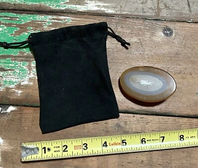 Vintage Brown Agate Cut Slab Belt Buckle Foto 1 de 4