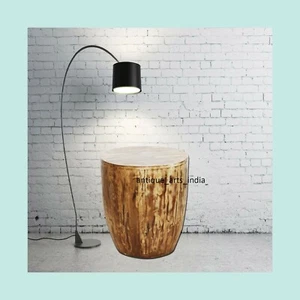Alta Calidad Diseño Moderno Redondo de Madera Mesa Centro Hogar Muebles India - Imagen 1 de 7