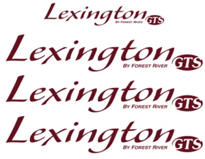 4 x LEXINGTON GTS RV FOREST RIVER DECAL STICKER WHEEL TRAILER TR4N - Bild 1 von 2