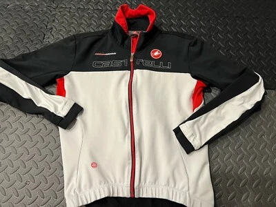 Редкая Подлинная Велосипедная Куртка на Молнии CASTELLI Женская Размер Large гоночный байкер - Изображение 1 из 4