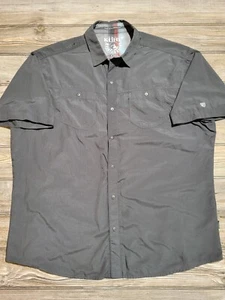 Kuhl Kurzarm Hemd mit Knopfleiste Herren Gr. XL ☆ TOP ☆ dunkelgrau - Bild 1 von 8