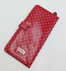 Cath Kidston Long  Purse Wallet Red with Polka dots Size 22 x 11 cm