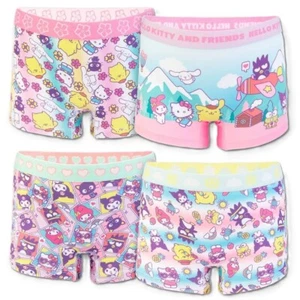 Hello Kitty & Friends Little Girls' 4 Pack Boxer Briefs Size 4,6,8,10 - Picture 1 of 5