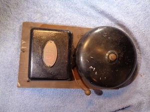 Vtg FARADAY Stanley Paterson School Fire House Alarm Bell Firefighter Alarm Gong - Picture 1 of 24