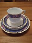 SHELLEY &quot;Mandarin&quot; Pattern No 11258 Tea Cup, Saucer With Side Plate. Ex Display.