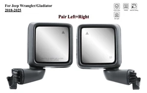 Pair Left+Right Side Mirror Power with BLIS for 18-25 Jeep Wrangler Gladiator - Picture 1 of 14