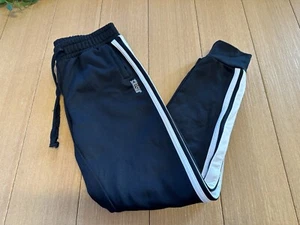 Justice Girl’s Black with White Stripe Sweatpants Size 12 - Picture 1 of 8