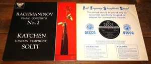 KATCHEN SOLTI RACHMANINOV UK DECCA STEREO SXL 2076 LP WBg ED1 1958 NEAR MINT - Picture 1 of 9