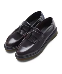Dr.Martens Adrian Suave - Rojo Cereza 14573601 Zapatos de Cuero Mocasín Acelerado - Imagen 1 de 10