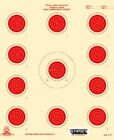 A-17 NRA Official 50 Foot small bore rifle target, (red) (100 count) Tagboard