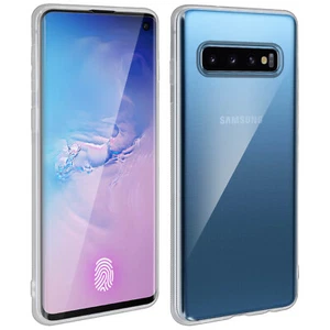 case for GalaxyS10 Silicone Gel+Transparent tempered glass screen protector - Picture 1 of 6