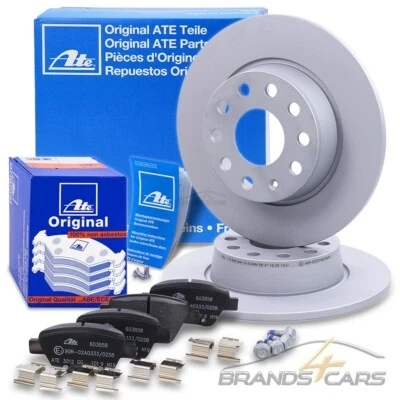 ATE BREMSSCHEIBEN + BELÄGE HINTEN FÜR AUDI A3 SEAT LEON 1P SKODA YETI VW GOLF 6 - Bild 1 von 4