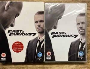 FAST AND FURIOUS 7 DVD 2 DISC EDITION EXCLUSIVE TO TESCO INCLUDES SLIPCASE - Picture 1 of 3