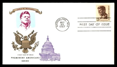 Mayfairstamps US FDC 1967 John F Kennedy Great Seal Capitol First Day Cover aau_ - Image 1 of 2
