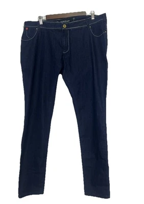 Pantalones de mezclilla Eckoredenim Ecko para mujer púrpura y verde graffiti dorado con tachuelas Y2K talla 16 Foto 1 de 4