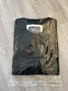 Charles Wilson Mens Premium T Shirt Size L BLACK - Picture 1 of 2