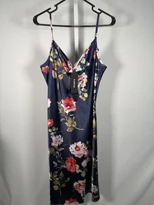 NWT Bebe Women's Floral Midi Dress Size L - Picture 1 of 6