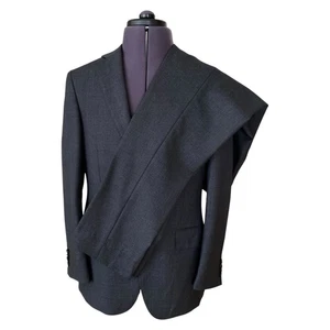 Suitsupply Siena Dark Grey Birdseye Wool Suit 2 Button Barberis Mens 36S W32 L28 - Picture 1 of 24