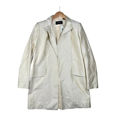 Nuevo Blazer Largo Dana Buchman Talla 6 Dorado Claro Foto 1 de 4