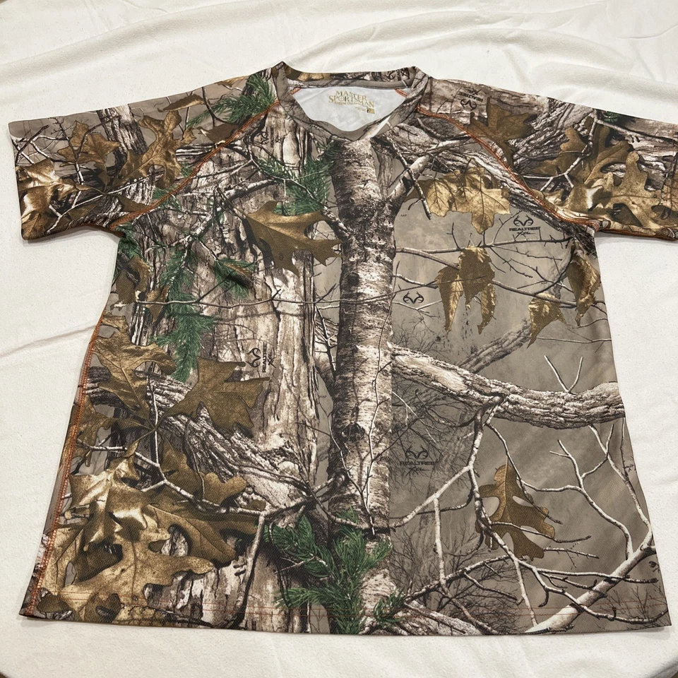 Master Sportsman Men's Hunting Realtree Camo  Short Sleeve Shirt  Sz  Large - Image 1 of 4