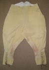 Vintage Gents Beige Corduroy Fishtail Waist Elephant Ear Breeches 32" Waist