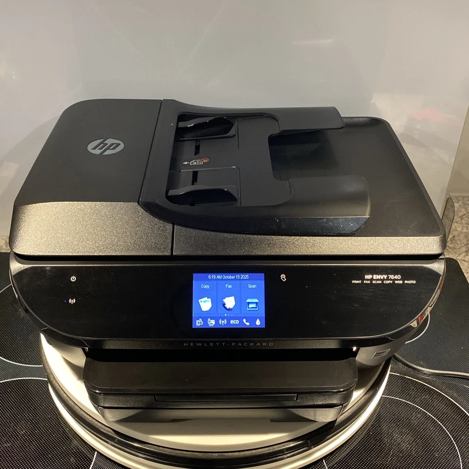 HP Envy 7640 Color Inkjet Printer NEW INK All-In-One Fax Scan Copy Web Photo WiF - Image 1 of 4