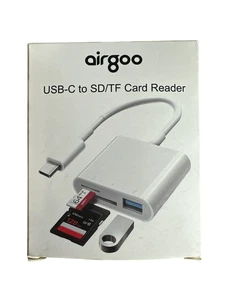 Airgoo Trail Camera 3-in-1 SD Memory Card Adapter w/ Dual Slots for iPhone iPad - Picture 1 of 4