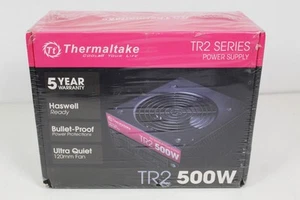 New Sealed Thermaltake TR2 500W Factory Sealed ATX power supply PSU - Afbeelding 1 van 6