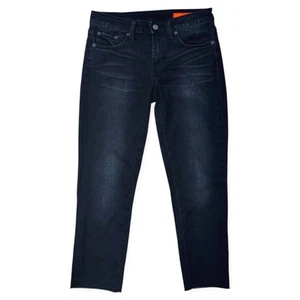 Jeans Jean Shop Lana para mujer 26 tiro medio ajustados recortados negros desvanecidos elásticos - Imagen 1 de 11
