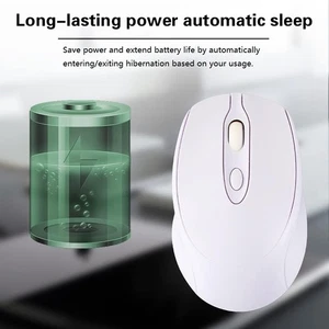 Wireless Mouse Bluetooth Silent Dual Model Rechargeable 1600 DPI 2.4G For Laptop - Photo 1/18