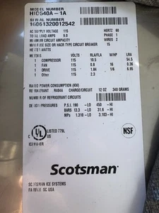 Scotsman Meridian Ice Maker Model HID540A-1A - Picture 1 of 3