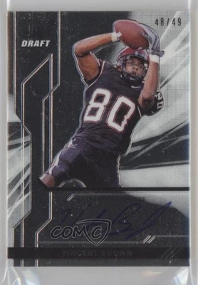 2011 Leaf Ultimate Draft Metal /49 Vincent Brown #U-VB1 Auto - Image 1 of 2