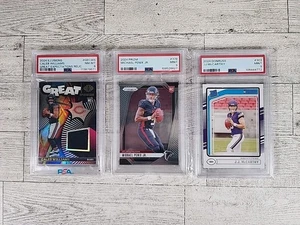 PSA Slab Graded NFL Panini Rookie Card Lot Of 3 Caleb Williams JJ McCarthy Penix - Bild 1 von 8