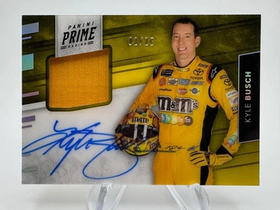2018 PRIME Racing KYLE BUSCH Holo Silver Signatures Swatches Patch Auto /25 - Image 1 of 2