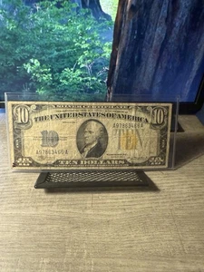 Certificado de plata 1934 A $10 norte de África Segunda Guerra Mundial emisión de emergencia en muy buen estado - Imagen 1 de 8