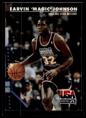 1992 SkyBox USA #34 Earvin "Magic" Johnson - Image 1 of 2
