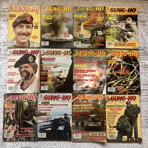 Vtg Gung-Ho Lot Of 12 Magazines Jan-Dec 1983 Monthly Issues Military Magazine - Picture 1 of 14