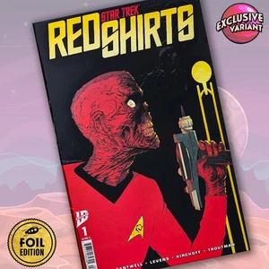Star Trek Red Shirts #1 GalaxyCon Exclusive Foil Variant Comic Book - Picture 1 of 2