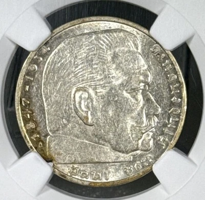 Alemania 1937A 2M NGC AU 58 Foto 1 de 4