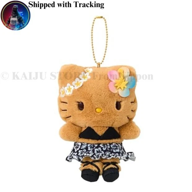Sanrio Hello Kitty Tokonatsu Vacation Mascot Holder Black Japan 879631