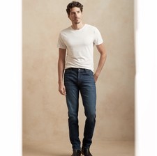 Banana Republic 44W 34L Jeans Slim Organic Cotton Jean Medium Wash Mens $119 NWT