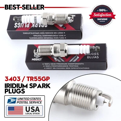 Set of 8 Iridium Spark Plugs For GMC Sierra 2500 HD C6500 Topkick 2001-2006 8.1L - Изображение 1 из 4