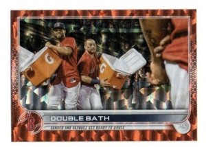 2022 Topps Orange Foilboard Xander Bogaerts/Christian Vazquez #d 157/299