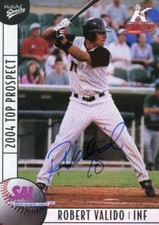 2004 Kannapolis Intimidators ROBERT VALIDO  Signed Card autograph WHITE SOX