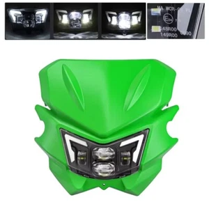 Motorcycle LED Front Headlamp Headlight For Kawasaki KX KXF KLX KLR KTM SX-F - Picture 1 of 10