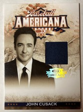 2008 Donruss Threads Baseball Americana Materials 68/500 John Cusack #BA-26