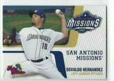 2021 San Antonio Missions (Double A-San Diego Padres) Osvaldo Hernandez